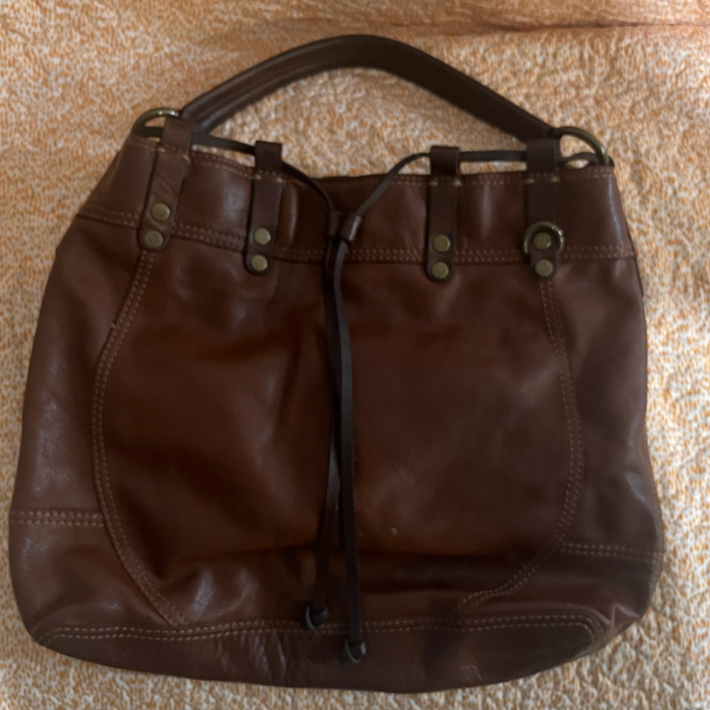 Lucky Brand Brown Leather Shoulder Bag